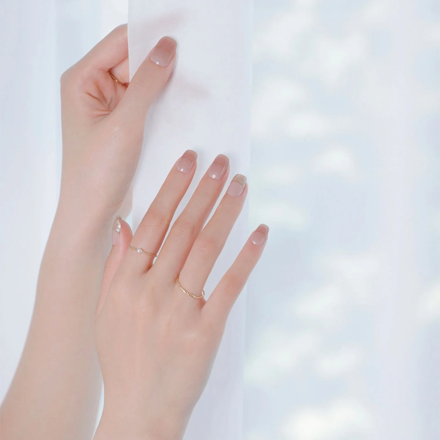 Semi-Cured Gel Nail - N Cream Shell - Image 5