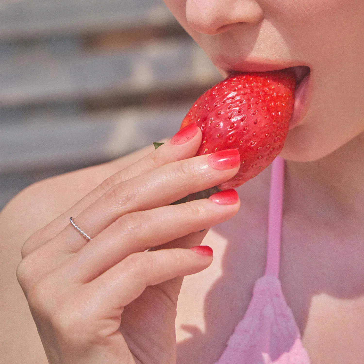 Semi-Cured Gel Nail - N Jelly Berry - Image 3