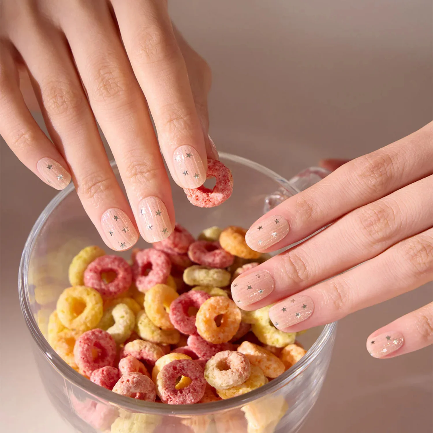 Semi-Cured Gel Nail - N Milky Star - Image 2