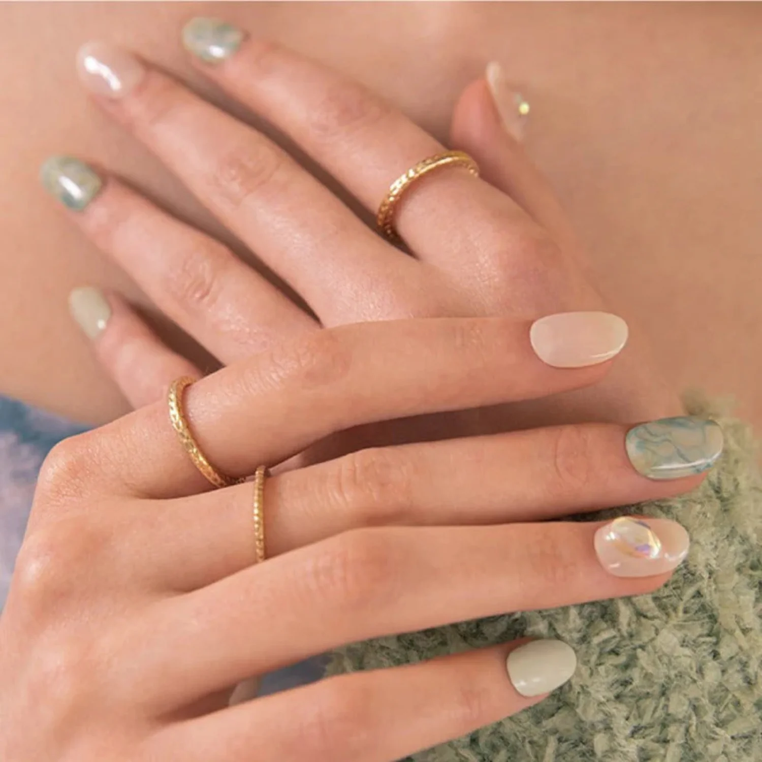 Semi-Cured Gel Nail - N Moire - Image 2