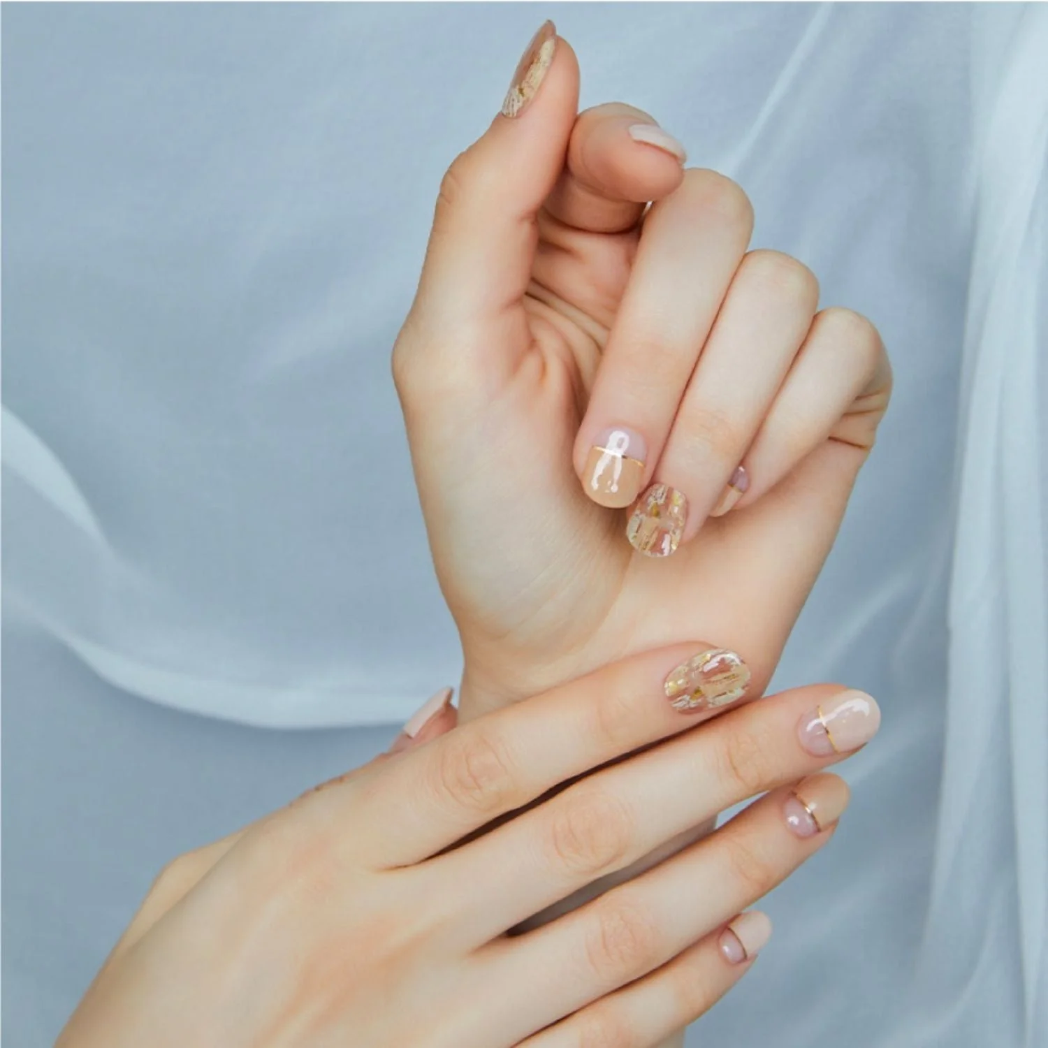 Semi-Cured Gel Nail - N Ombrer Beige - Image 3