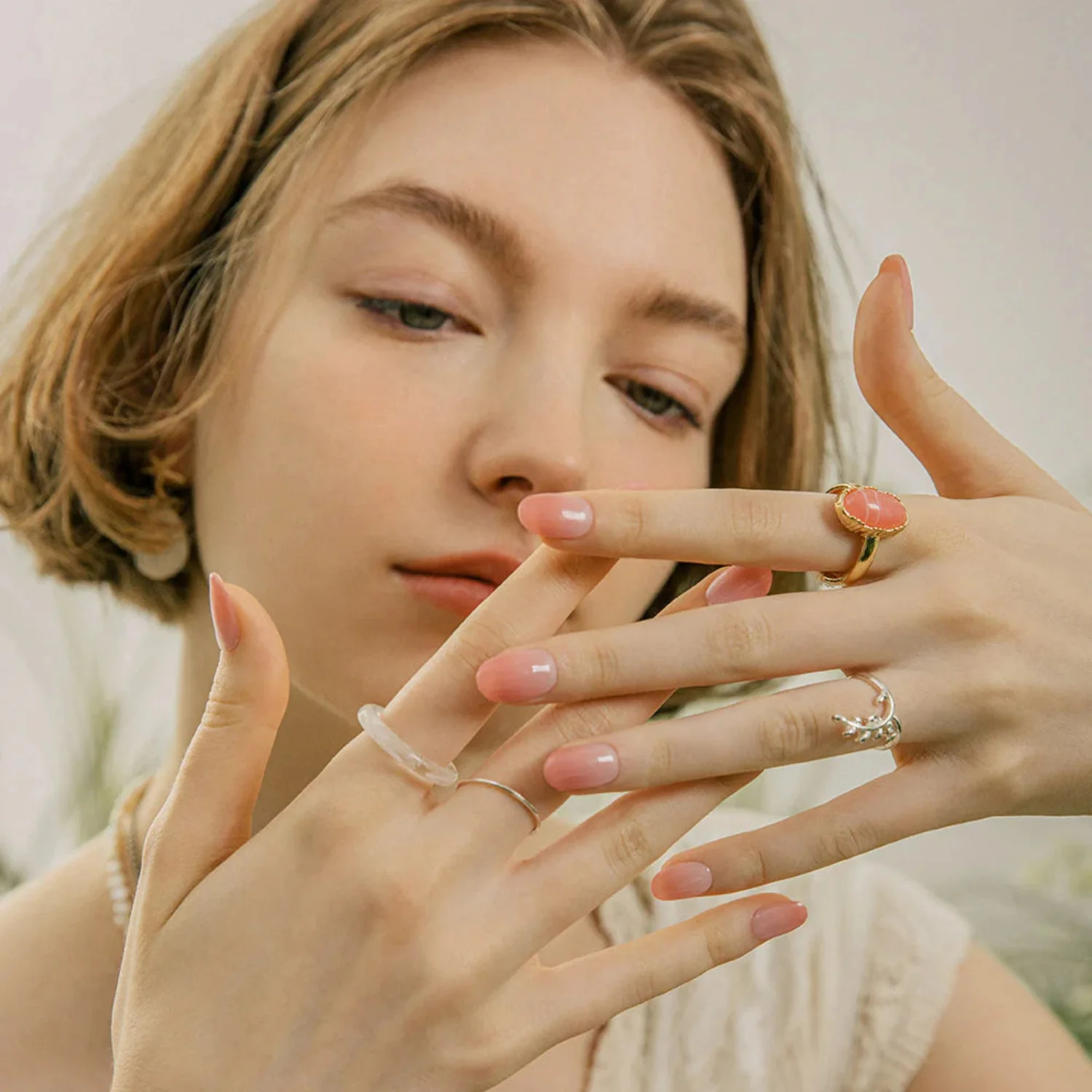 Semi-Cured Gel Nail - N Peach Latte - Image 3