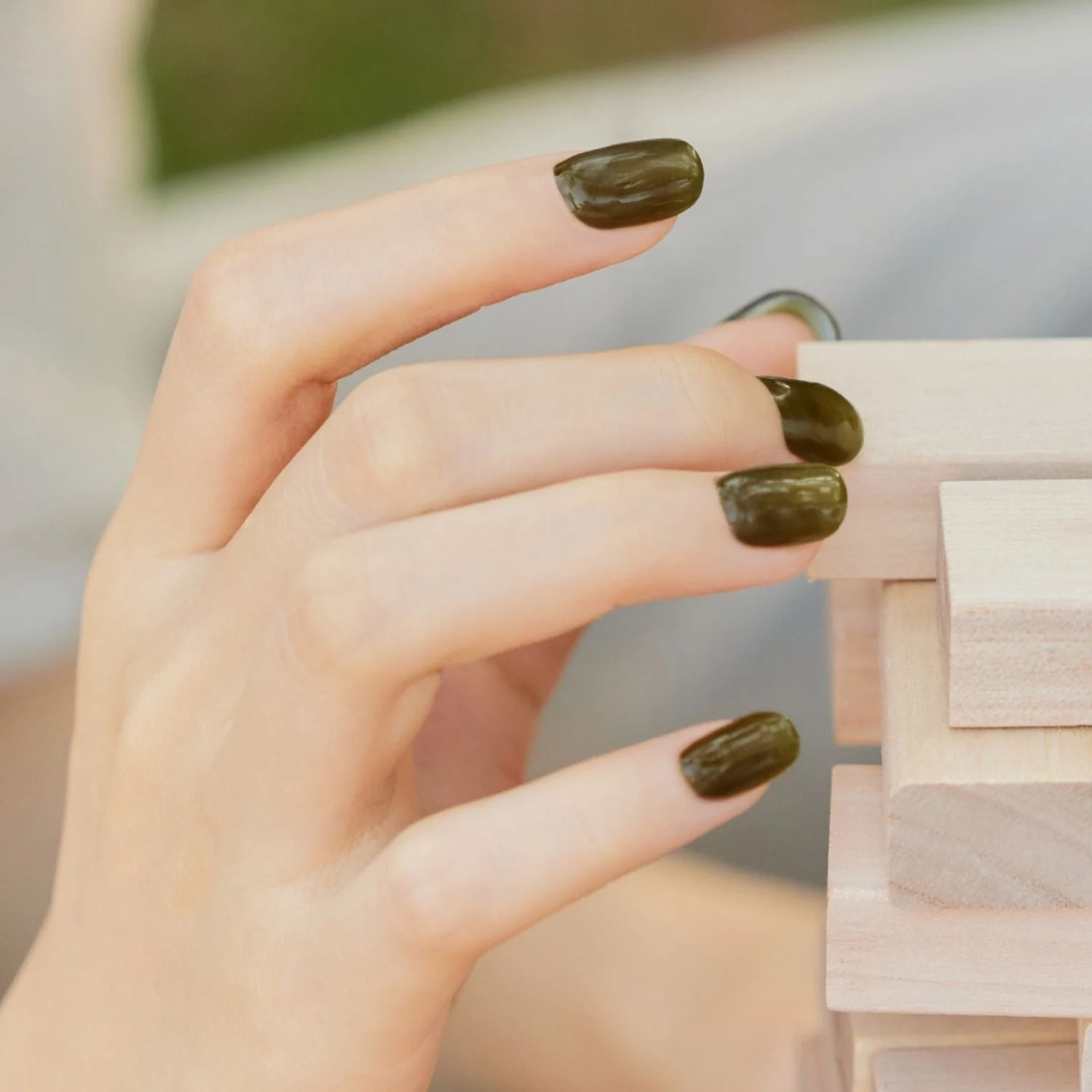 Semi-Cured Gel Nail - N Tint Khaki - Image 2