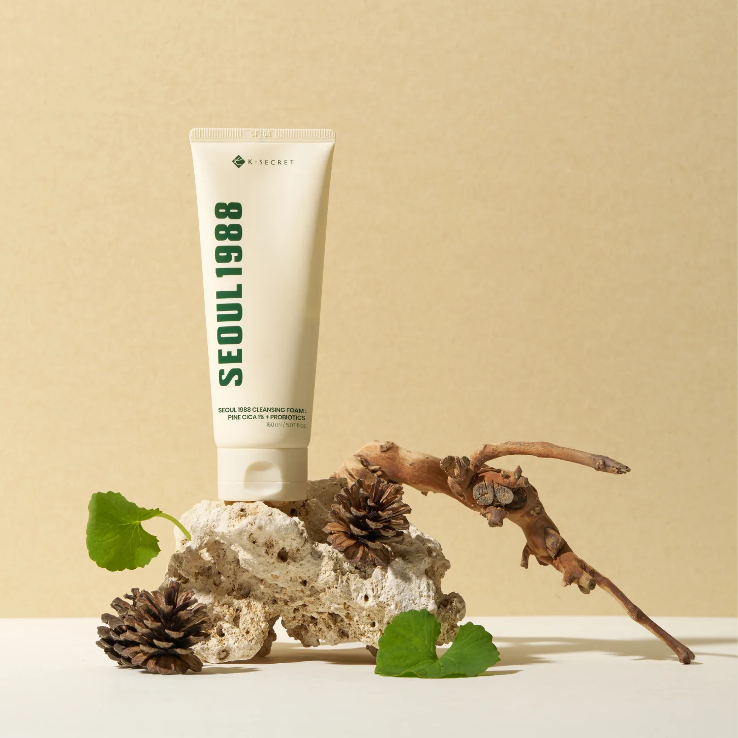 Seoul 1988 Cleansing Foam: Pine Cica 1% + Probiotics 150ml - Image 2