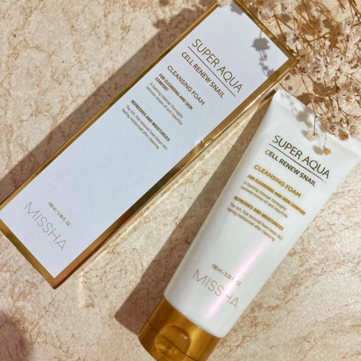 Super Aqua Cell Renew Snail Cleansing Foam 100ml - Image 2