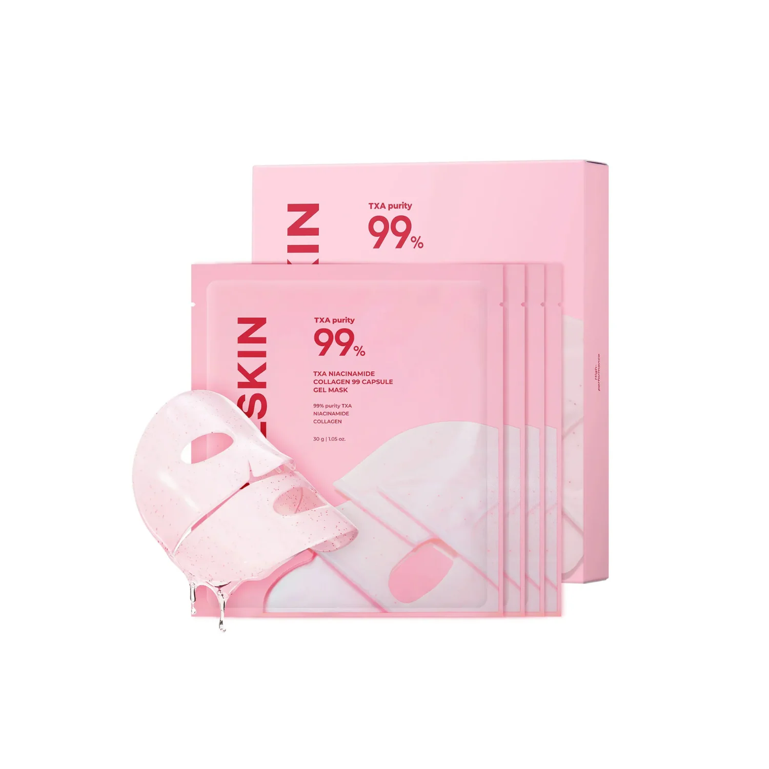 TXA Niacinamide Collagen 99 Capsule Gel Mask Box [4pcs]
