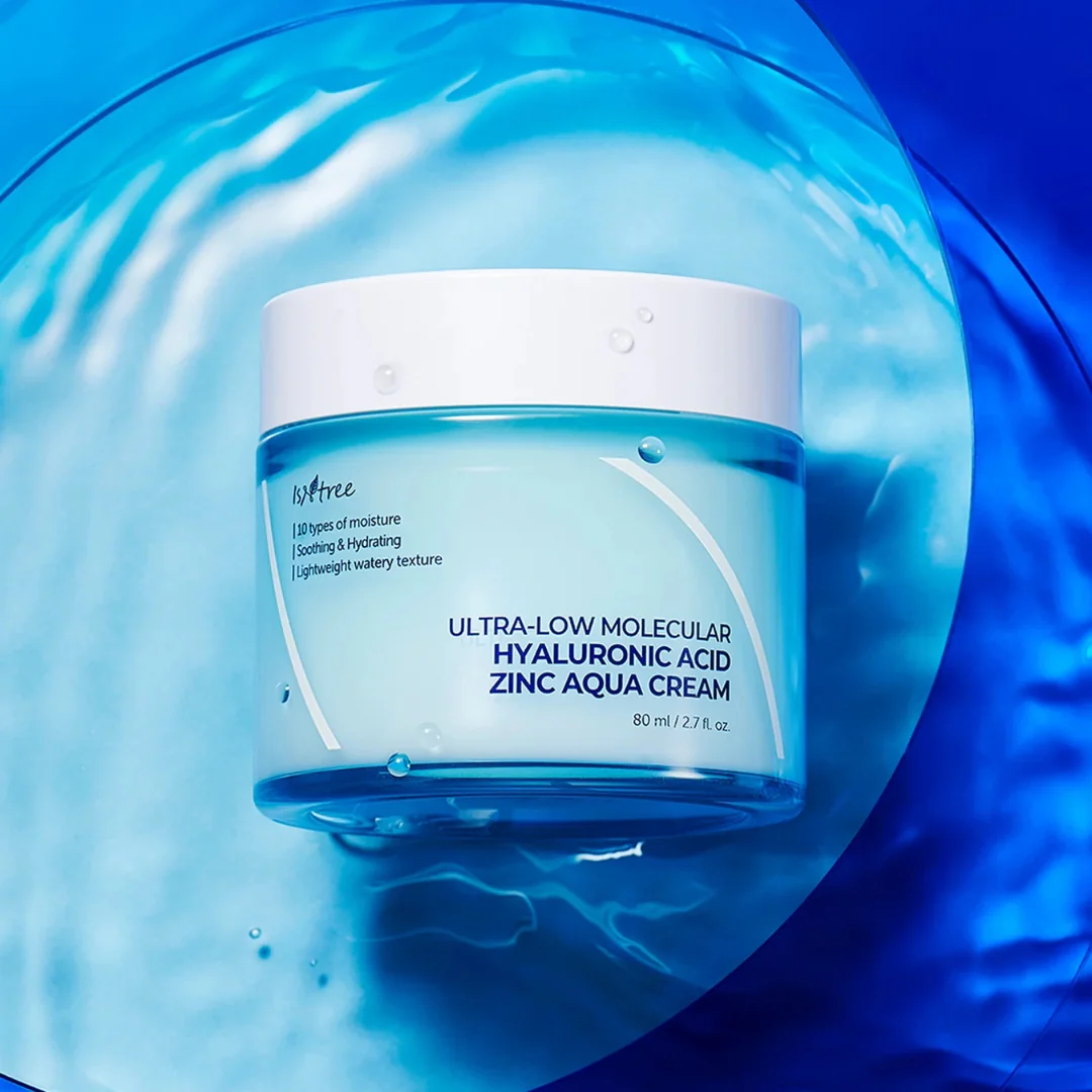 Ultra-Low Molecular Hyaluronic Acid Zinc Aqua Cream 80ml - Image 3