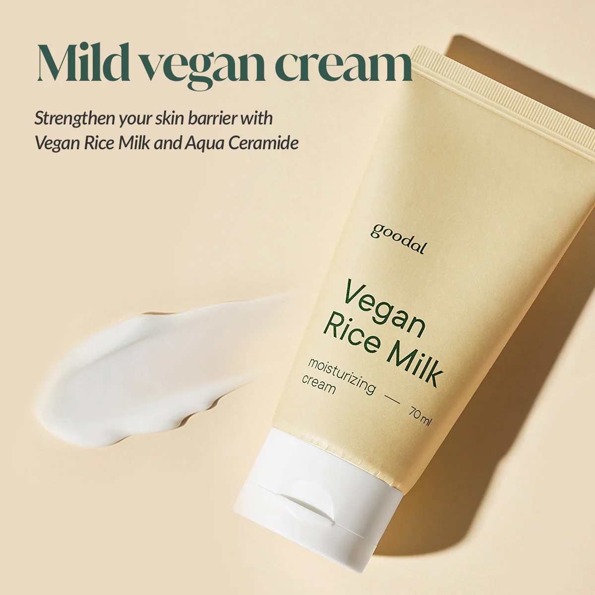 Vegan Rice Milk Moisturizing Cream [70ml] - Image 5