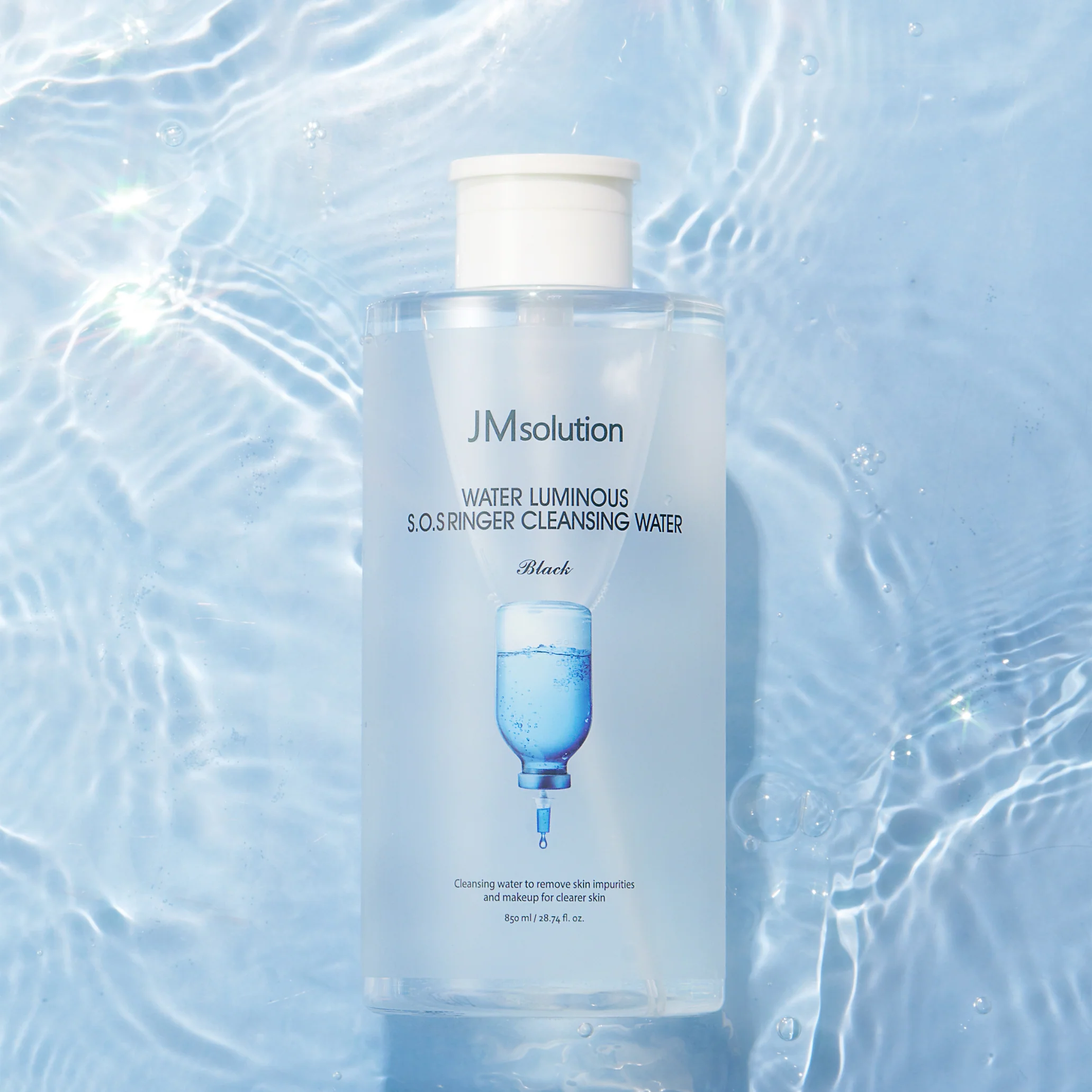 Water Luminous S.O.S Ringer Cleansing Water Black [500ml] - Image 4